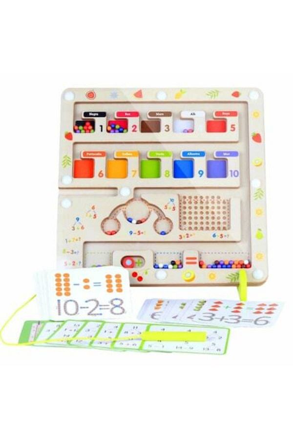 Picodino-Joc de labirint magnetic din lemn - Sortare, Clasificare și Matematică 1