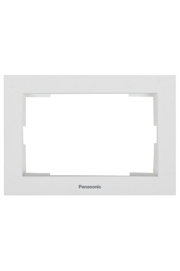 PANASONIC-Double Socket Frame Karre Plus 55 Soft Touch Seashell 1