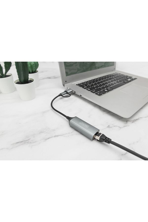 Digitus-Adapter USB3.0/C 3.1 la Ethernet 2.5G 1