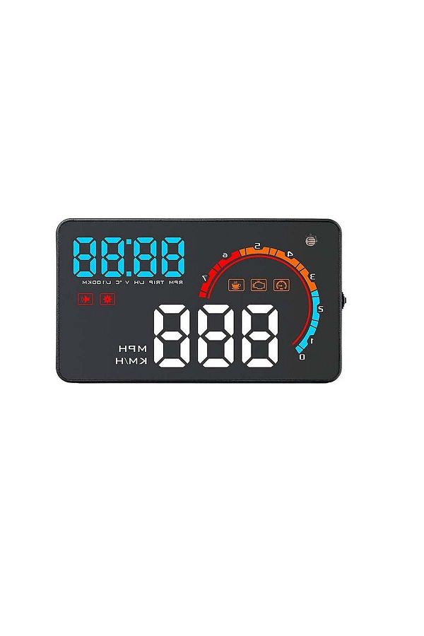 divendi-ro-5.5" D2000 5.5" HUD head-up display with windshield projection with OB2 socket, with speed alarm 1