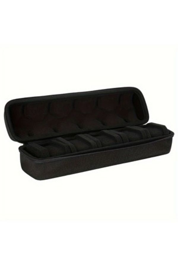 Choice-black 5 Slots Hard Shell Watch Storage Box, Carry Case, Display Organizer, Watch Box Holder Display 1