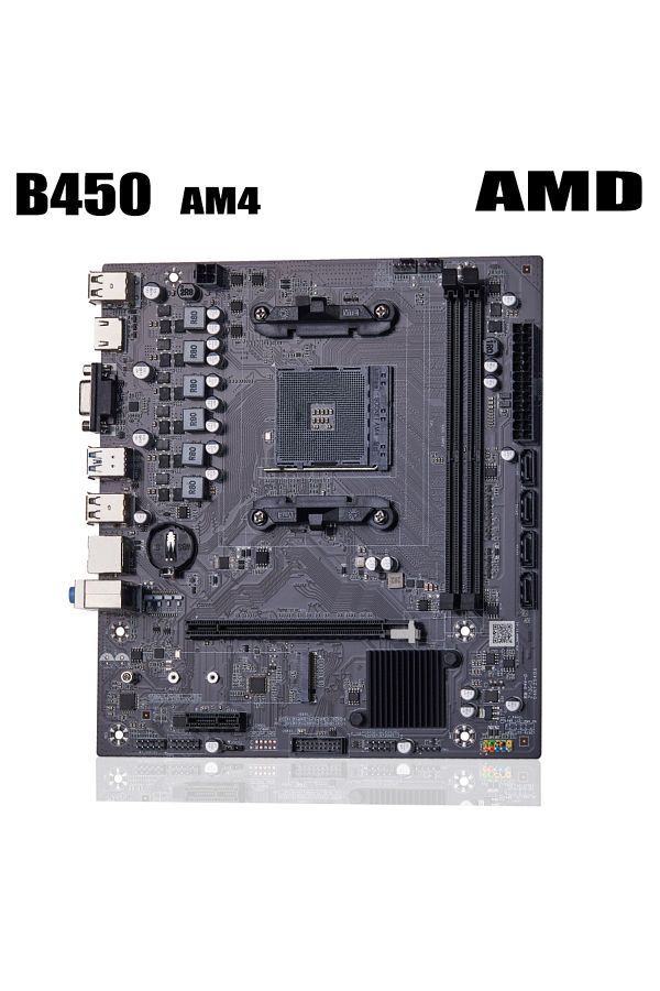 Choice-Motherboards QIYIDA B450 Motherboard support DDR4 desktop RAM AM4 CPU slot NVME NGFF M.2 USB 3.0 VGA 1