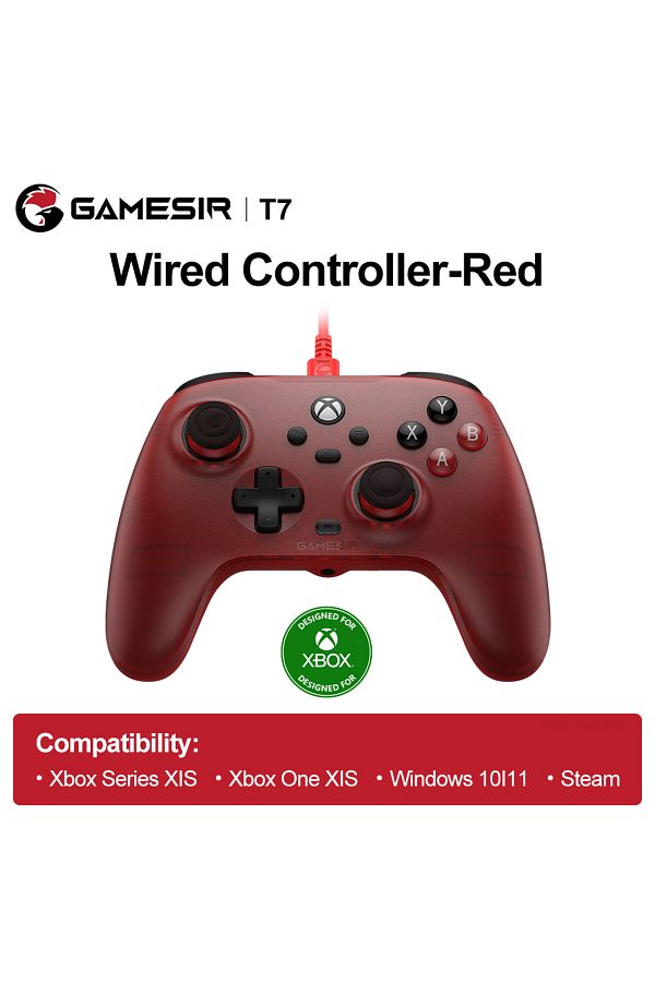 Choice-Red GameSir T7 Wired Xbox Controller Gamepads PC for Xbox Series S X Xbox One S X PC Windows 10 11 S 1