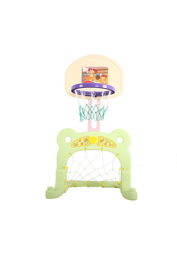 Nichiduta Garden-2 in 1 Nichiduta Garden Basketball Green playset with rounded edges, adjustable height and po 1