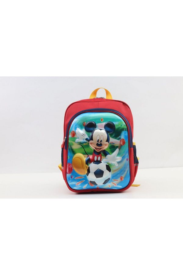 Smart Gate-SG-9215 School Carrying Mickey Mouse Football Backpack Kids Red 1