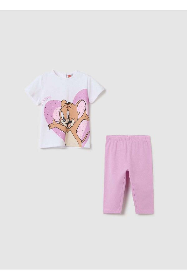 Ovs-Jogging Set With Jerry Print And Studs 1