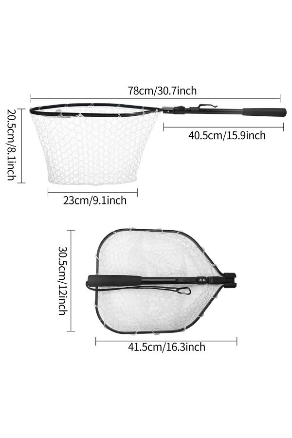 Choice-41-78cm Retractable Landing Fishing Net 190cm-55cm with Telescoping Pole Handle Foldable Freshwater 1