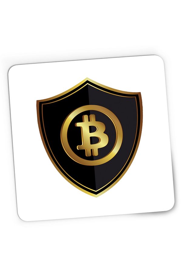 OEM-Mousepad Gaming Bitcoin Shield Blockchain, 21x19 cm 1