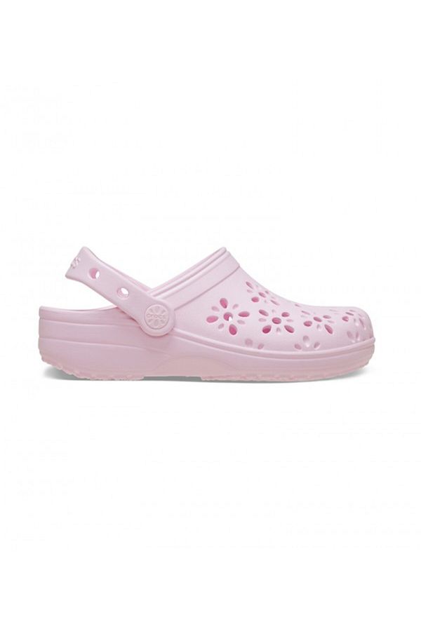 Crocs-Pink Unisex Classic Floral Cut Out Clog T 1