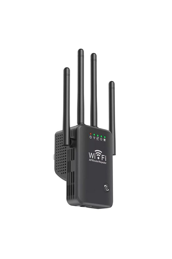 WowStep-Wireless Signal Amplifier, WiFi Range Extender, 2.4 Hz, 300 Mbps, WEP, WPA and WPA2, LAN, Black 1
