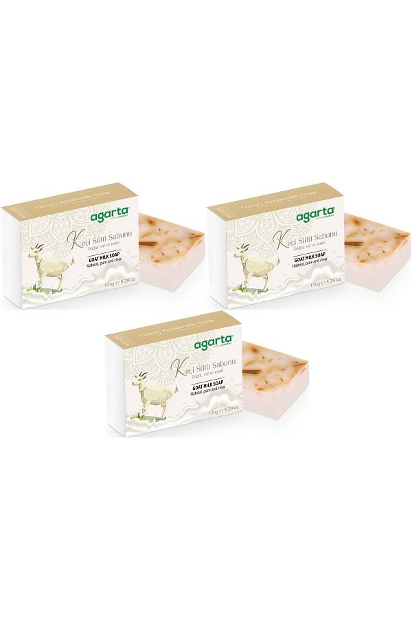 Agarta-Handmade Natural Soap 150Gr Goat Milk (Set of 3) 1