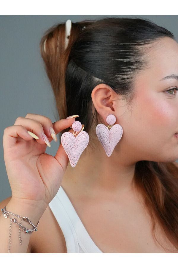 Sumen Butik-Heart Figured Dangle Summer Earrings 1