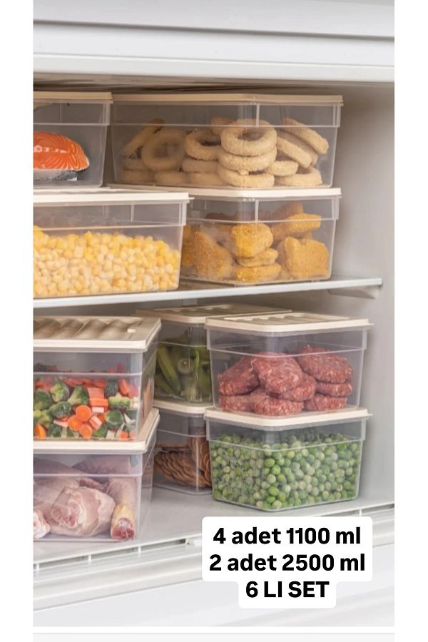 VİZYON-Refrigerator Organizer Icebox Storage Container Icebox Container Storage Container Set 1