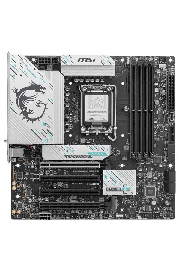 MSI-Msı B860M Gaming Plus Wifi Intel B860 Socket 1851 Ddr5 8800+(Oc)Mhz Atx Gaming Motherboard 1