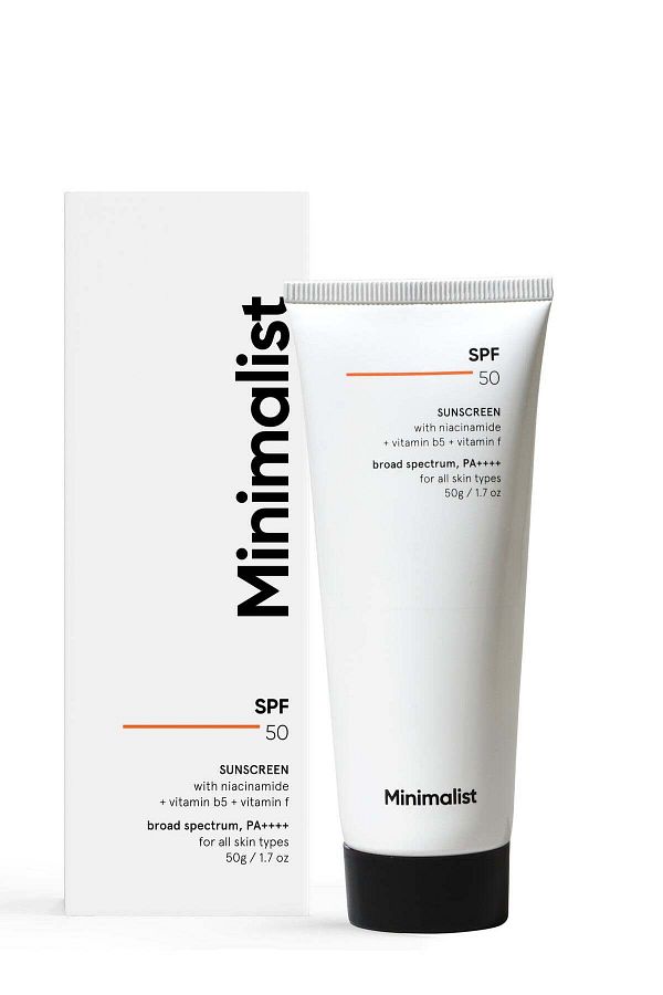 Minimalist-SPF 50 Sunscreen PA++++ Broad Spectrum UVA/UVB Protection with Niacinamide Sun Cream for 1