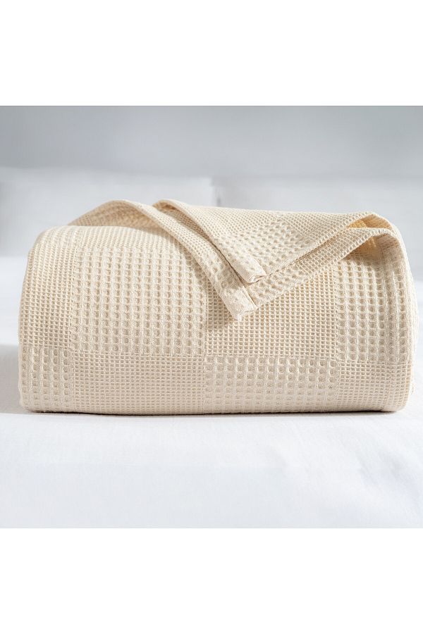 MYLASA HOME-Cuvertură de pat Waffle Pike Single - 100% bumbac ușoară Utilizare în 4 anotimpuri Pikes de înaltă calitate 1