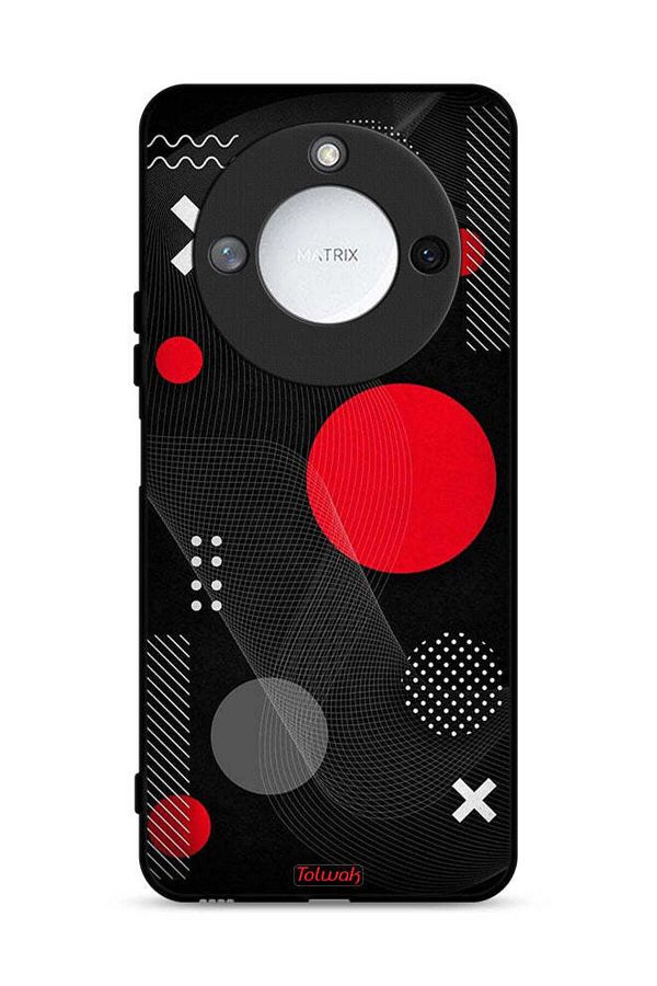 Tolwak-غطاء حماية لهاتف Honor X9c Smart 5G بنمط دائري ومتقاطع 1