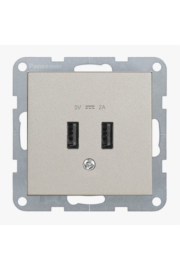 PANASONIC-USB Socket 5V-2A Bronze Karre Plus 55 1