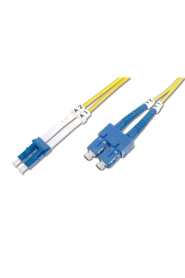 Digitus-Patch Cord SC/LC Monomode 2m Galben 1