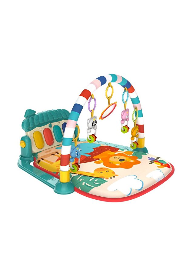 ADİL OYUNCAK piyanolu bebek oyun halısı aktivte matı su yenidoğan aynalı müzikli ışıklı