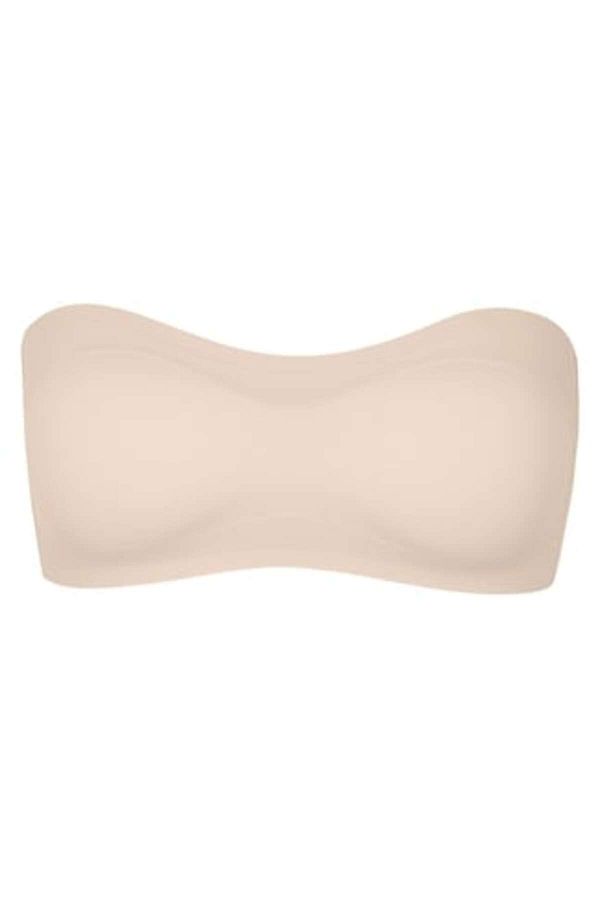OEM-Strapless bra in ecru with detachable padding, One Size INTL 1