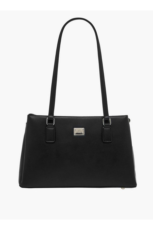 Flora Bella by Shoexpress-Solid Shoulder Bag with Double Handle and Zip Closure 1