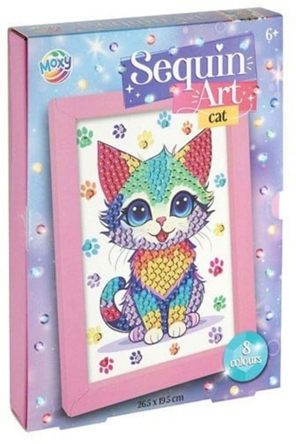 Moxy-Creative DIY set, Glitter painting, kitty Kitty 1