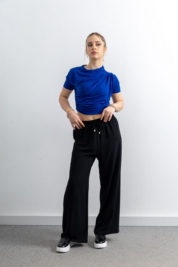 TUĞBA ERGÜL-Ayrobin Linen Trousers 1