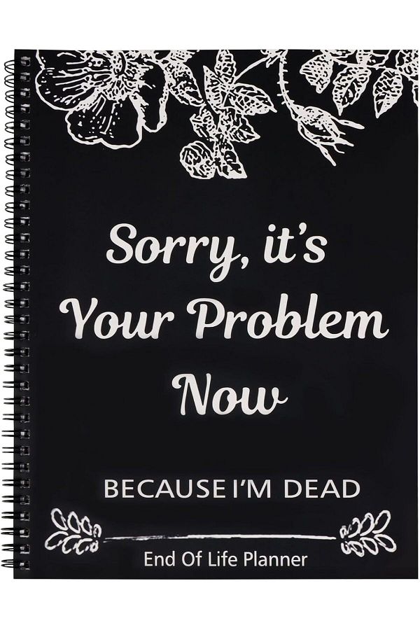 Choice-1pc 1pcCreative Notebook Simple End of Life Planner Notepad for Recording Final Wishes and End-of-li 1