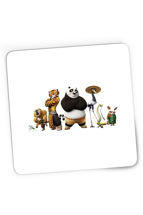 OEM-Mousepad Gaming Kung Fu Panda Toata Echipa Luptatori Minecraft, 21x19 cm 1