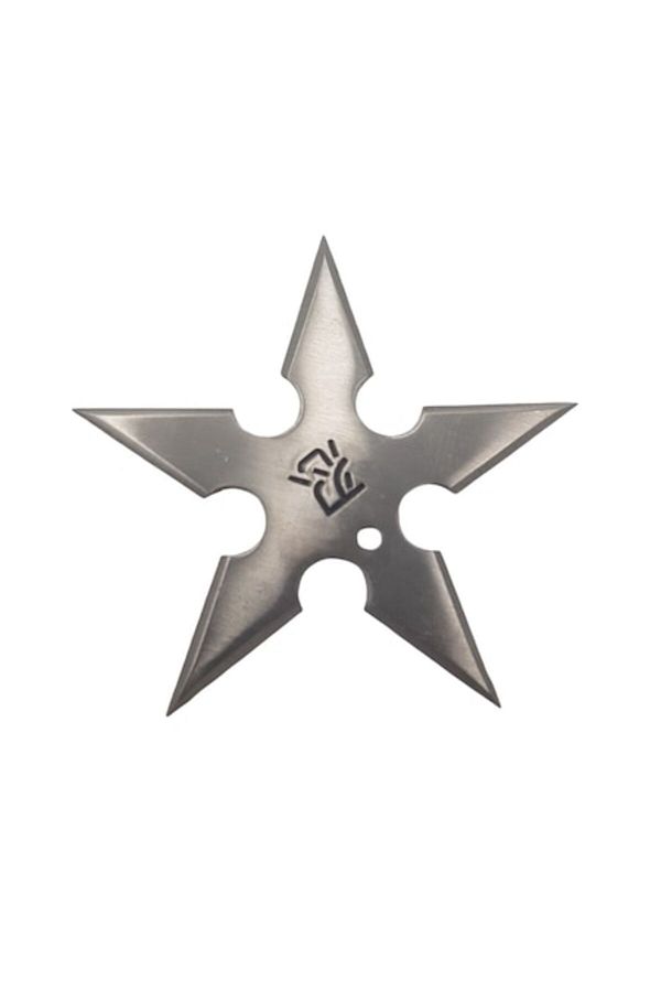dalimag-Ninja Throwing Star, Samurai Star with 5 Points and Case, Dalimag, 6cm 1