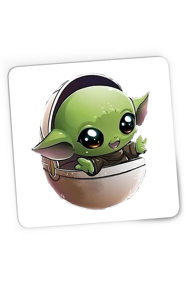 OEM-Mousepad Gaming Baby Yoda Cos, Star Wars, Mandalorian, 21x19 cm 1