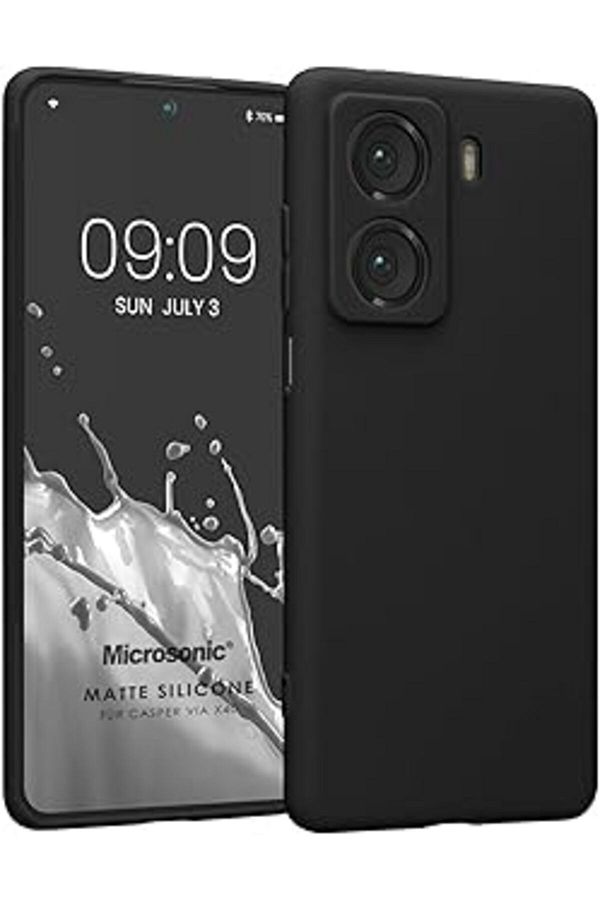 AMAZON TOHUM-Microsonic Matte Silicone Case for Casper Via X40 Black [Case Compatible with Via X40 - Black] 1