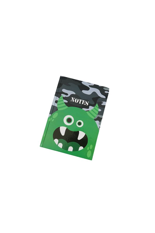 Midi-A5 Camouflage little monsters hardback notebook 1