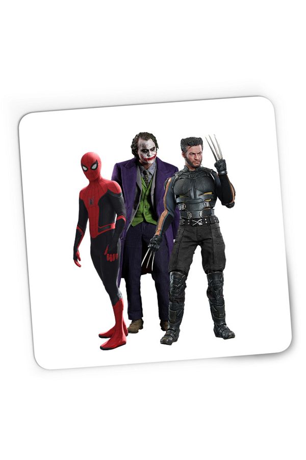 OEM-Mousepad Gaming Spiderman Wolverine Joker Marvel DC American Comics, 21x19 см 1