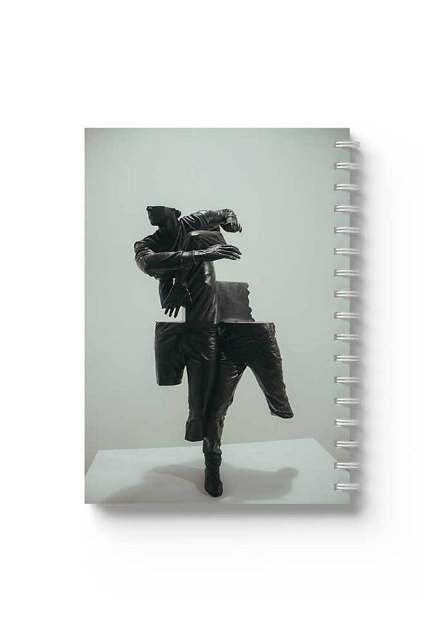 LOWHA-Spiral Notebook with Front and Back Hard Covers Featuring Parted Design 1
