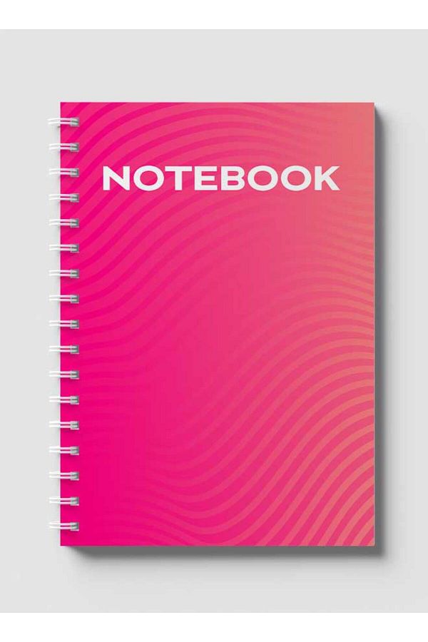 LOWHA-Spiral Notebook with Front and Back Hard Covers Featuring Abstract Design 1