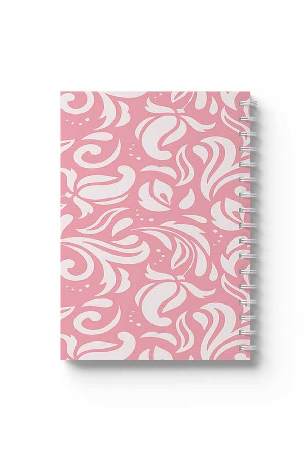 LOWHA-Spiral Notebook with Front and Back Hard Covers Featuring Shapes Design 1
