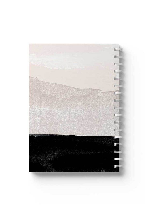 LOWHA-Spiral Notebook with Front and Back Hard Covers Featuring Dark Design 1