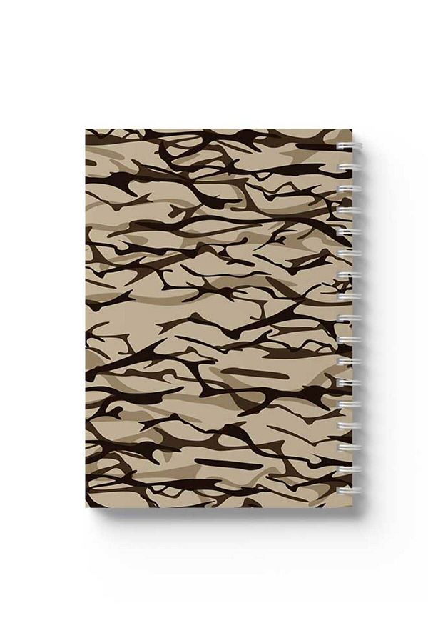 LOWHA-Spiral Notebook with Front and Back Hard Covers Featuring Shapes Design 1