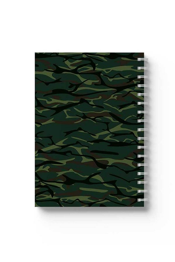 LOWHA-Spiral Notebook with Front and Back Hard Covers Featuring Shapes Design 1