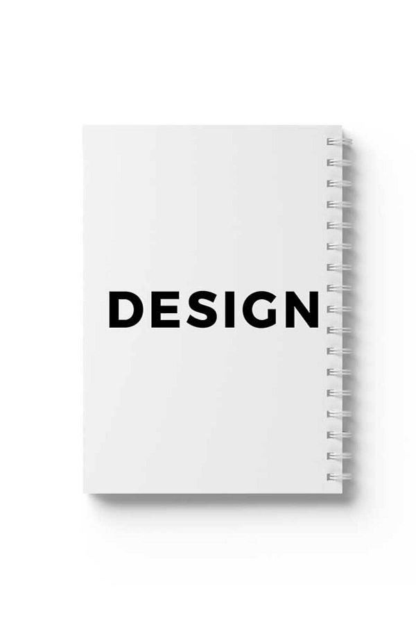 LOWHA-Spiral Notebook with Front and Back Hard Covers Featuring Design Design 1