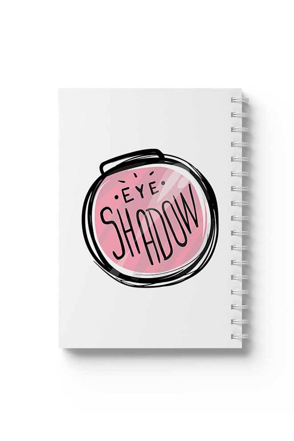 LOWHA-Spiral Notebook with Front and Back Hard Covers Featuring Eyeshawdow Design 1