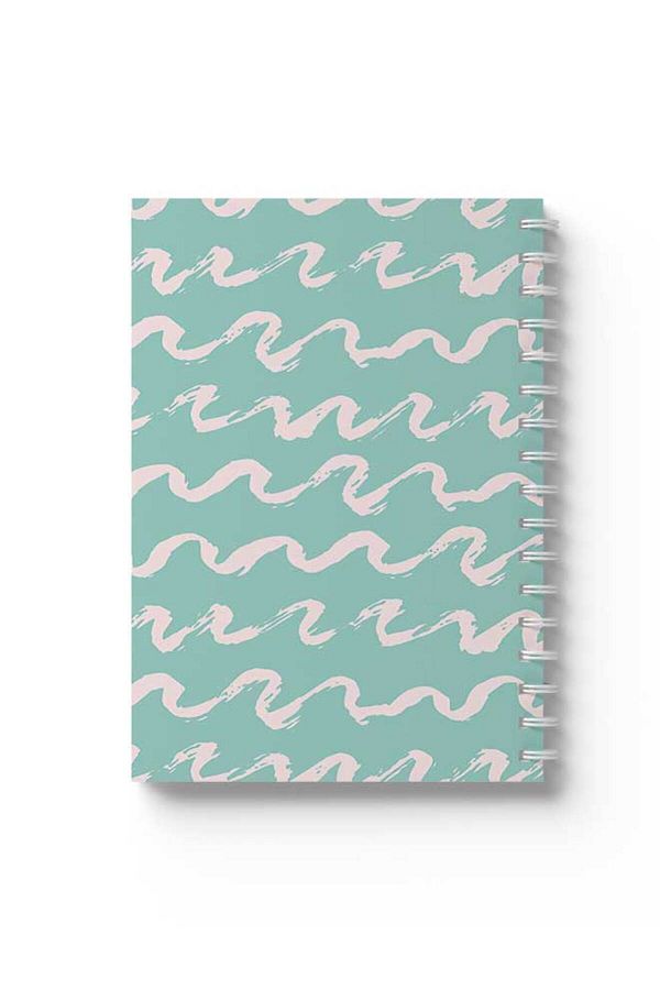 LOWHA-Spiral Notebook with Front and Back Hard Covers Featuring Shapes Design 1