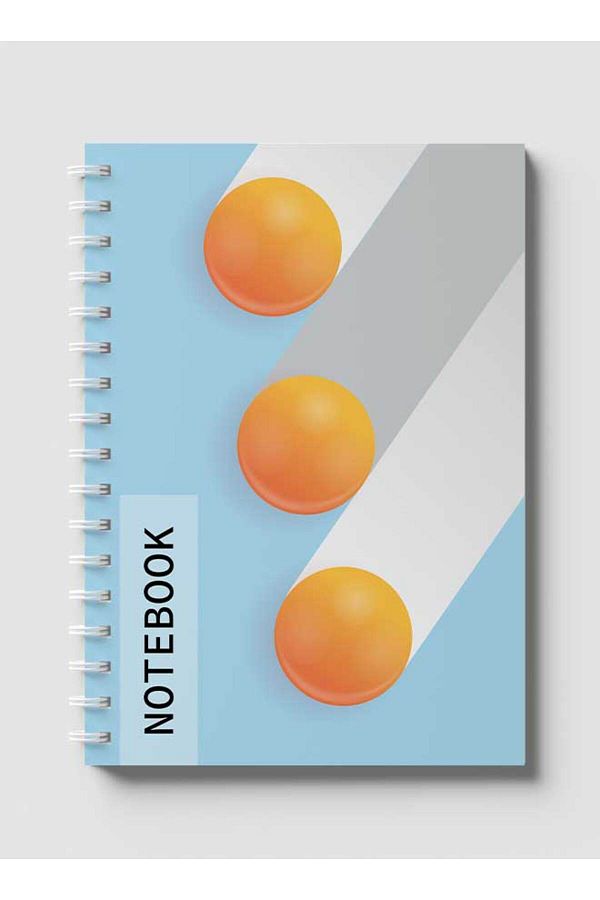 LOWHA-Spiral Notebook with Front and Back Hard Covers Featuring Circular Gradient Design 1