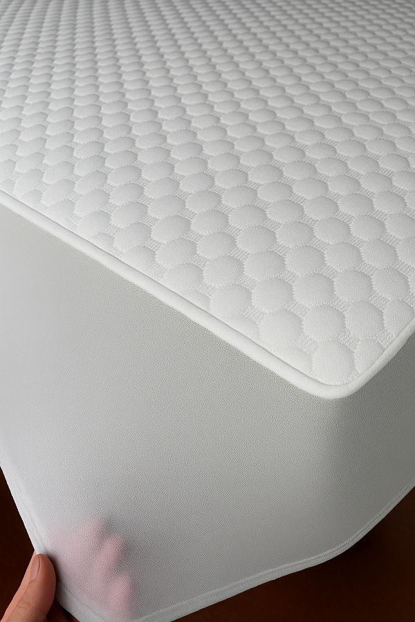 Hig Store-Quilted Pattern (Self-Filling) Full Edge Fitted Liquid Proof Mattress Pad Single-Dual-Double Size 1
