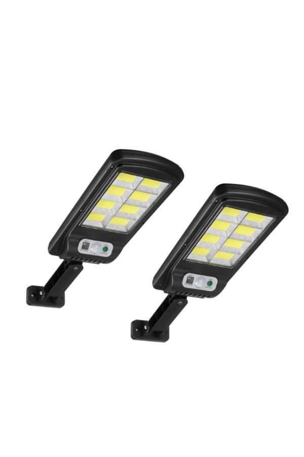 OEM-Set of 2 Solar garden lights 10 COB, motion sensor, easy control with remote control, on/off button 1