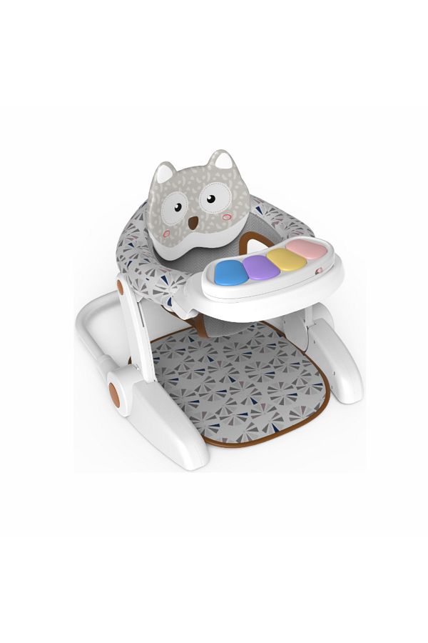rexa-Soft & Comfortable Baby Sit-Me-Up Floor Seat – Folding Learning Chair with Keyboard Play 1