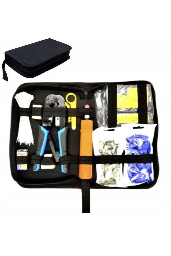 Rosfix-Set 10 în 1 - instrumente de rețea, tester de cabluri LAN cu un set de instrumente pentru dezizolare. 1
