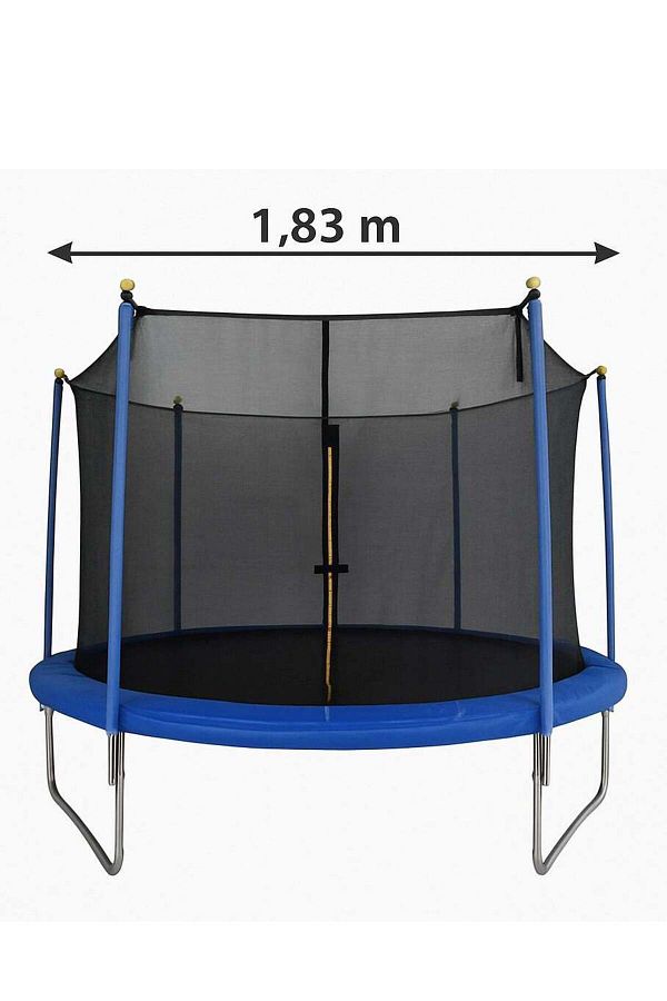 Unspecified-Trampoline 6 Ft (1.83m) with Strong Frame and Safety Net for Fun and Safe Time 1